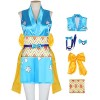 Foanja Nami Déguisement Femmes Cosplay Nami Anime Sexy Kimono Robe et Perruques pour Adulte Dress up Halloween Carnaval Anniv