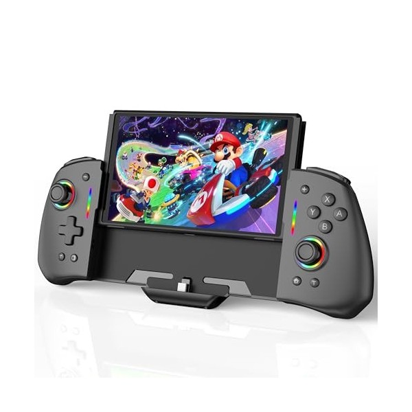 GKEAPZA Switch/Switch OLED Controller for Handheld Mode,One-Piece Joypad Controller Replacement for Switch Pro Controller, RG