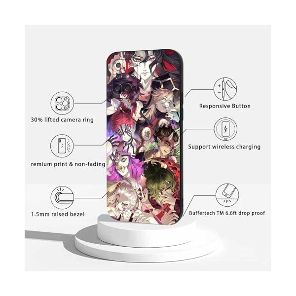 2 Pièces Coque pour Samsung Galaxy A71 4G 6.7, avec Anime motif Demon Slayer Kamado Nezuko Tanjirou Zenitsu Kagaya Amane Ma