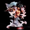 SaiFfe 28 cm / 11 Pouces Anime One Piece The Slangenmann Ruffy Monkey D Ruffy Gear 4 Figurines en PVC Figurines à Collectionn