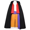 Monkey D. Luffy Cosplay Costume Ensemble Complet avec Cape Chapeau Anime Uniforme Halloween Carnaval Cosplay Costume pour Adu