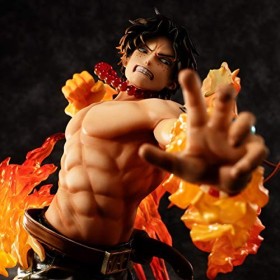 ENFILY One Piece Fire Fist Ace Statue, 25 cm Portgas · D · Ace Figurine daction Max. 15e anniversaire Special Edition Figuri