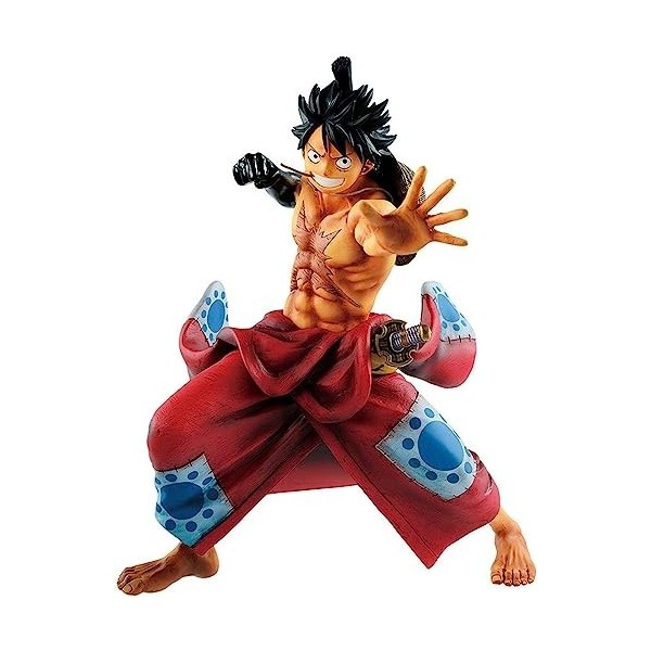 One Piece Anime Figure - Luffy Land of Wano Country Monkey D Luffy Action Figure - Polyvinyl Collection Model Toys 22 cm
