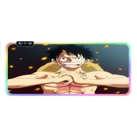 DAIRUINI Tapis de Souris One Piece Luffy Game RGB Anime XXL Lumineux LED-Luffy,A-1508,50 * 100 * 0.4cm