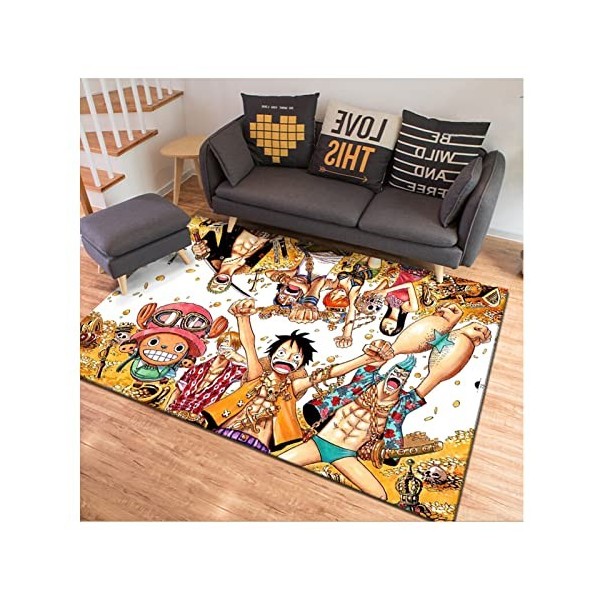 Tapis One Piece for Salon Chambre À Coucher Chambre,Tapis De Sol Antidérapant Tapis,Lavable À La Chambre À Coucher Big Chambr