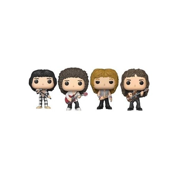 Funko Pop! 4-Pack Rocks: Queen - Freddie Mercury/Brian May/Roger Taylor/John Deacon Special Edition Vinyl Figures