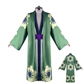 BJPERFMS Costume Zoro One Piece, Deguisement Roronoa Zoro, Cosplay Roronoa Zoro, Zoro Juurou Cosplay Costume Full Set, Pays W