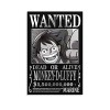 Poster Anime One Piece Wanted Luffy - Impression sur toile - Décoration murale moderne - 40 x 60 cm