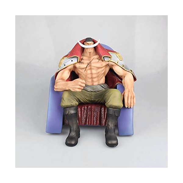 Mimimiao ONE PIECE Edward Newgate 20 cm/78 pouces Barbe blanche Asseyez-vous sur le canapé Homme le plus fort Figurine en PVC