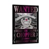 Impression sur toile One Piece Wanted de lanime One Piece Wanted - Décoration murale moderne - 40 x 60 cm