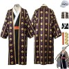 NIKKHO Anime One Piece Cosplay Costume pour garçons,Wano Kuni Country Anime Character Trafalgar D Law Fancy Dress Uniform wit