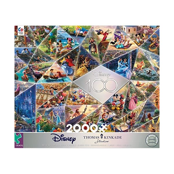 Ceaco - Thomas Kinkade - Disney - 100e collage - Puzzle 2000 pièces