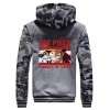 WANHONGYUE One Piece Monkey D Luffy Anime Hoodie Sweat à Capuche Hiver Doublée Polaire Veste Blouson Unisexe Epaisse Chaud Zi