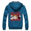 WANHONGYUE One Piece Monkey D Luffy Anime Hoodie Sweat à Capuche Hiver Doublée Polaire Veste Blouson Unisexe Epaisse Chaud Zi