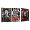 Poster One Piece Wanted Big Mom Kaido Shanks sur toile Décoration murale 50 x 75 cm