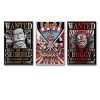 Poster One Piece Wanted Big Mom Kaido Shanks sur toile Décoration murale 50 x 75 cm