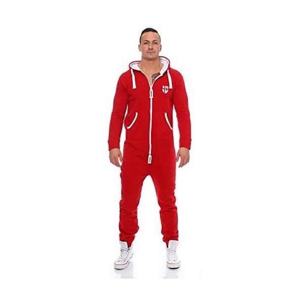 Gennadi Hoppe Combinaison Onesie Jogger Combinaison pour homme Coupe slim, Marron Brown , XXXXL