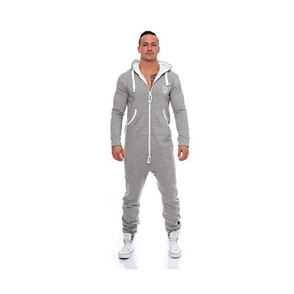 Gennadi Hoppe Combinaison Onesie Jogger Combinaison pour homme Coupe slim, Marron Brown , XXXXL