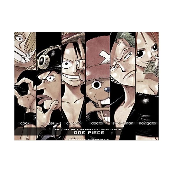 Puzzle 2000 Pièces Adultes - Puzzle Adulte - Poster Manga One Piece- Challenge Puzzle - Adultes et Enfants dès 14 Ans - Puzzl