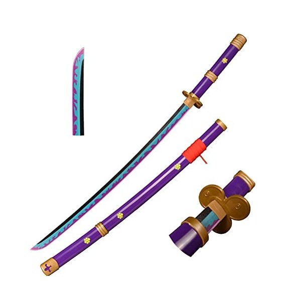 Skyward Blade Épée en bois Roronoa Zoro Katana, Épée de Samouraï Japonaise de trame originale Anime, Slash de Plumes de Ciel,