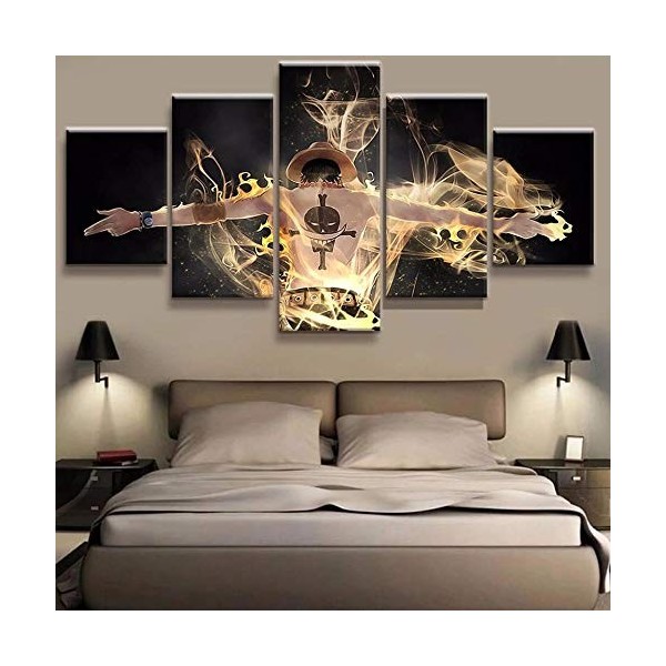 MPPSU Personnages DAnime One-Piece Poster Tableaux, Posters et Arts Décoratifs Tableau Cuisine Decoration Murale Salon Moder