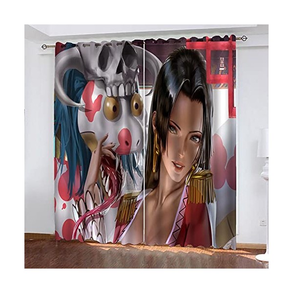 Fgolphd One Piece Rideau occultant en tissu imperméable pour chambre denfant - Œillets sur le dessus pour rideaux - Impressi