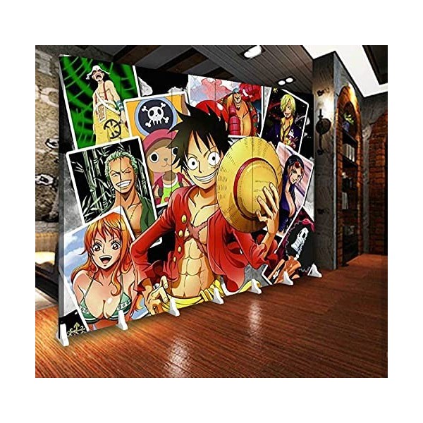 Papier peint Cartoon Anime ONE PIECE Pink Room Restaurant mural personnalisé pour salon chambre décoration murale-208x146cm W