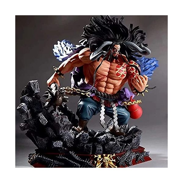 ZHLFDC Anime Toy GK Battle Kaido Scène Basic Boxed Modèle One Piece Quatre Empereurs Pirate Battle Version Kaido Kai du Metz 