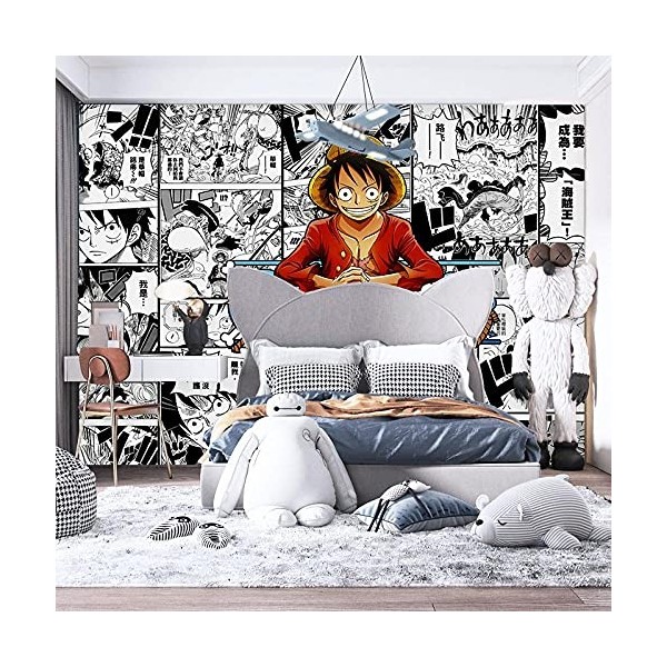 Papier peint Anime ONE PIECE Manga Cartoon Wall Chambre denfants mural personnalisé pour salon chambre décoration murale-208