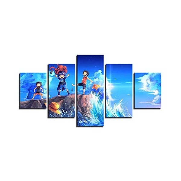 MPPSU One Piece Anime Manga Affiche Tableaux, Posters et Arts Décoratifs Tableau Cuisine Decoration Murale Salon Moderne Impr