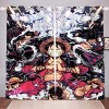 Bfrdollf Anime One Piece - Rideau occultant pour chambre à coucher - Impression 3D Luffy Zoro - Rideau pour enfants - Opaque 