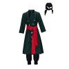 SFWXCOS Roronoa Zoro Costume de cosplay après 2 ans Lorenor Zorro Ensemble complet Cosplay Uniforme Anime Kimono pour adulte