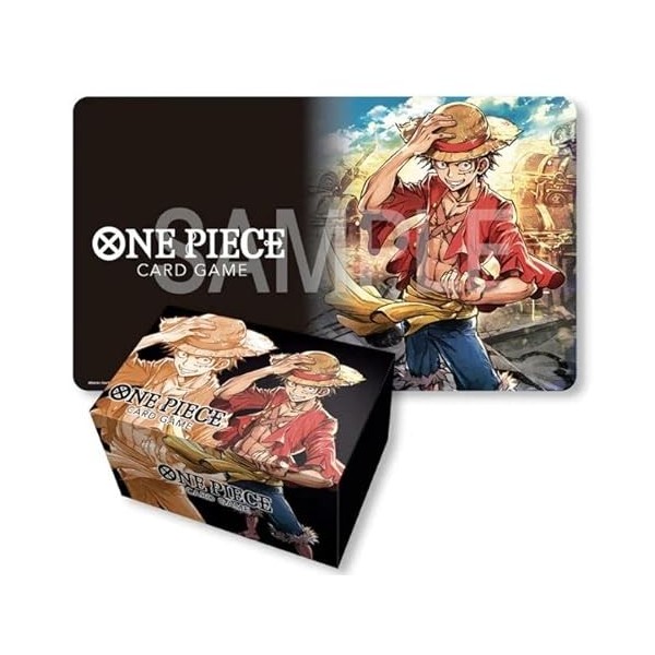 One Piece Card Game - Tapis de jeu et boîte de jeu coffre au trésor - Set + protection dexpédition Heartforcards® Yamato