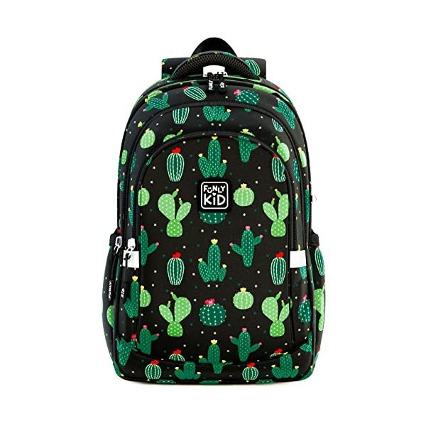 FunlyKid Sac à dos scolaire pour filles - cartable ultra léger, sac à dos pour lécole maternelle, collège et lycée, imperméa