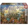 Educa - Ville de Rêve | 8000 pièces Puzzle. Mesure : 192 x 136 cm. Comprend Un Service de pièce Perdu jusquà Stock. À partir