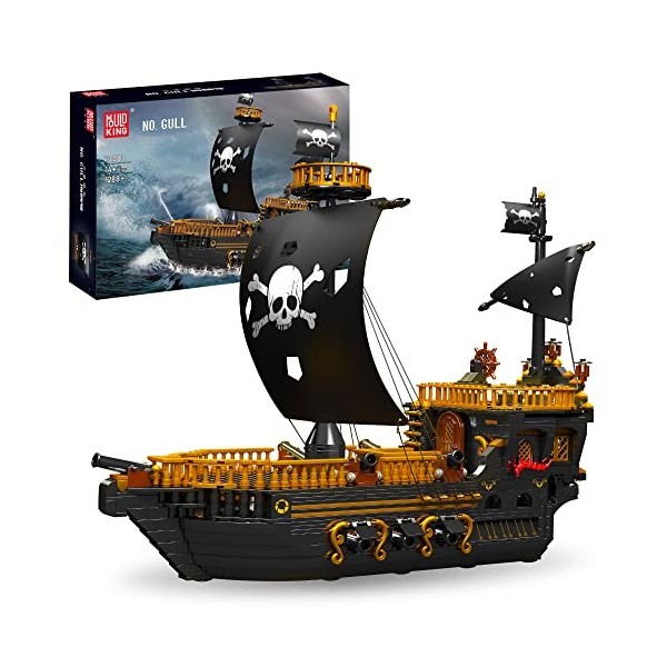 Addshiny Maquette Bateau Pirate Jeux De Construction, Blocs de du Navire Pirates des Caraïbes, Seagull No. Gull pour Enfants 