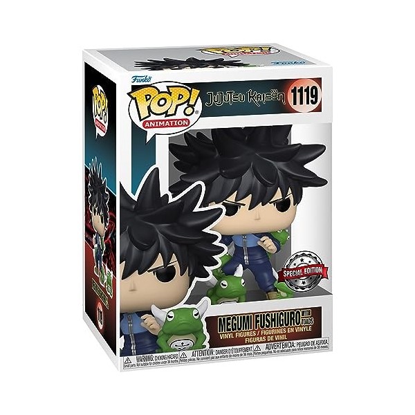 Funko Pop! & Buddy: JJK - Megumi Fushiguro with Toads - Jujutsu Kaisen - Figurine en Vinyle à Collectionner - Idée de Cadeau 