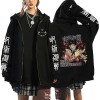 MDEM Printemps Automne Cardigan Anime Jujutsu Kaisen Vestes À Glissière Gojo Satoru Imprimé Vêtements À Manches Longues Sweat