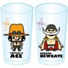 One piece x Pansonwakusu 2P Glass Aces & white beard japan import 