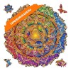 UNIDRAGON Original Puzzle en Bois — Mandala Inexhaustible Abundance, 350 Teile, Grande Taille 13 x 13 Pouces 33 x 33 cm Bel