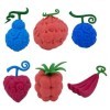 Uvency 6 Pcs/Set Dfruit Ace Flame + Luffy Gum-Gum Chopper Chirurgicalk Chop-Chop Fruit Fruit One Piece Cos Déguisement Access