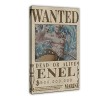 REIPOL Poster One Piece Wanted Enel Wanted sur toile - Décoration de chambre à coucher - Paysage sportif - Décoration de bure