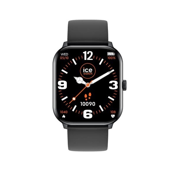 ICE-WATCH - Ice Smart Rose Gold White - Montre Connectée Rose-Gold pour Femme avec Bracelet en Silicone - 021413 1,85" 