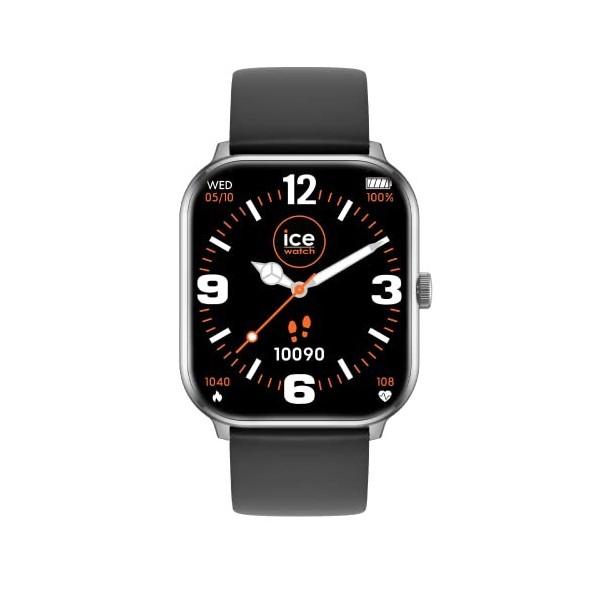 ICE-WATCH - Ice Smart Rose Gold White - Montre Connectée Rose-Gold pour Femme avec Bracelet en Silicone - 021413 1,85" 