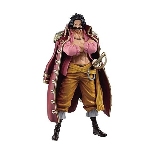 BANPRESTO One Piece DXF The Grandline Men WANOKUNI VOL.12 Figurine Roger dorée 17 cm