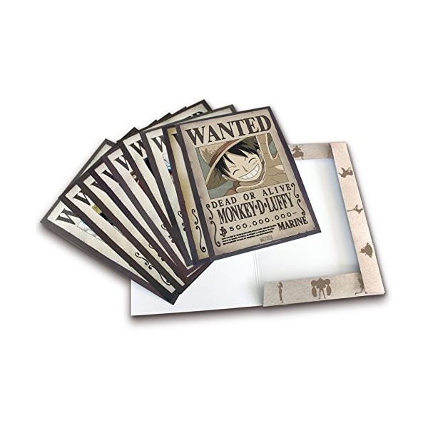 ABYSTYLE - ONE PIECE - Portfolio 9 posters wanted Luffys crew 21x29,7 