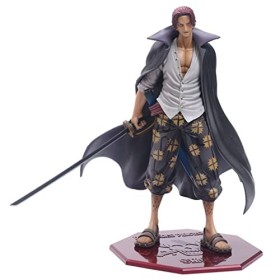 Figurine One Piece Shanks à poils rouges - 25 cm - Figurine de dessin animé en PVC - Jouet à collectionner pour les fans dan