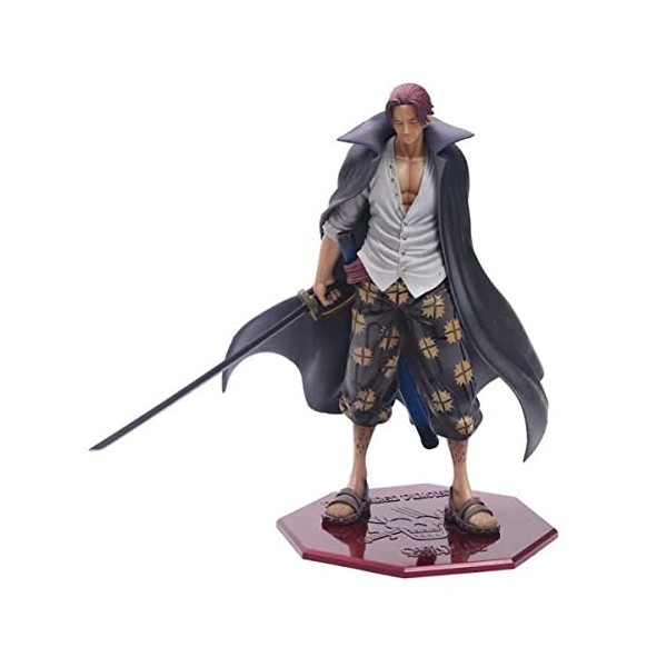Shanks avec épée One Piece Anime Action Figurine Toy Model 25cm