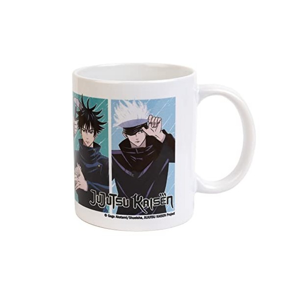 Grupo Erik - Mug Black Jujutsu Kaisen, Anime 350ml | Tasse en Céramique Sous Licence Officielle | Mug Café & Thé, Idée Cadeau