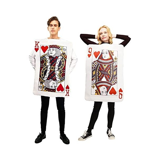 thematys Costume alimentaire déguisement de partenaire | Milk & Cookie | Cartes à jouer | Chocolat | Hommes | Femmes | Carnav